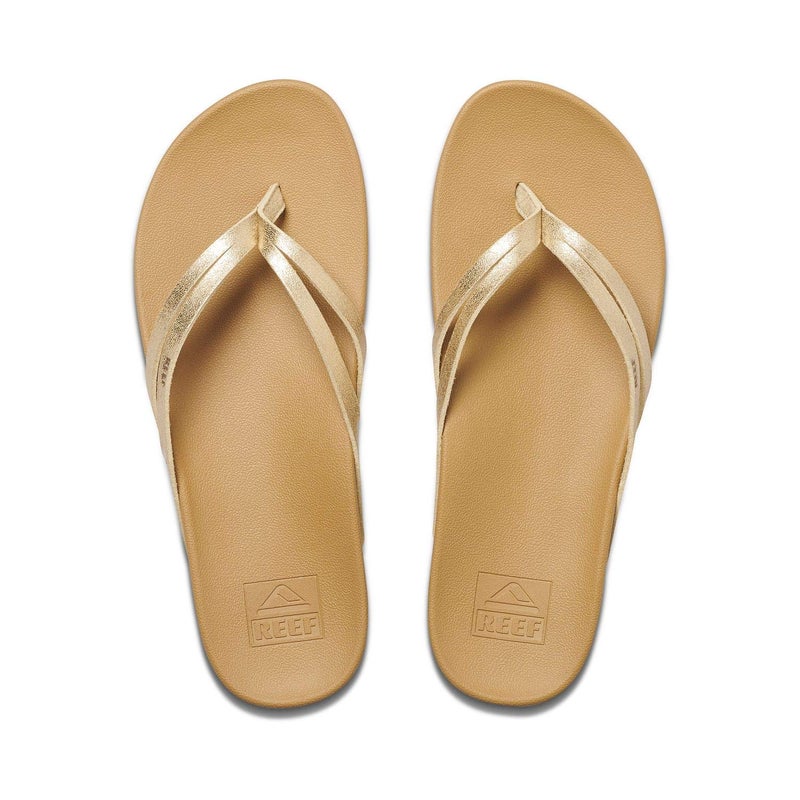 Reef Cushion Spring Joy Womens Flip Flop, Molded Cushion Footbed, Arch Support, Champagne, 7 - Image 3